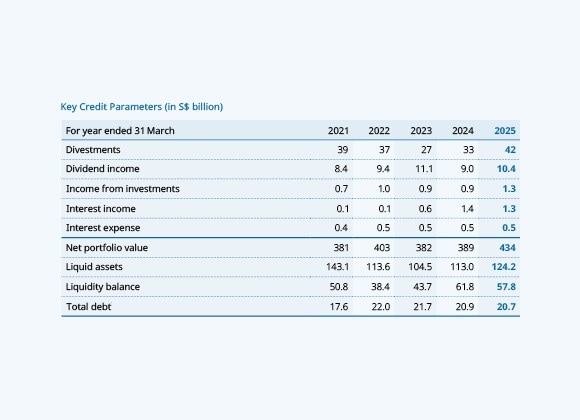 Key Credit Parameters (in S$ billion)