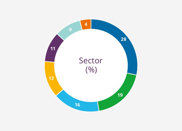 Global Direct Investments by Sector (%)